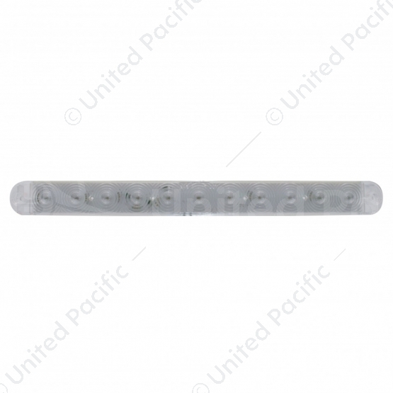 11 LED 15" Turn Signal Light Bar - Amber LED/Clear Lens (Bulk)