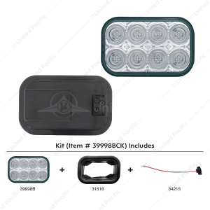 32 LED Rectangular Back-Up Light
