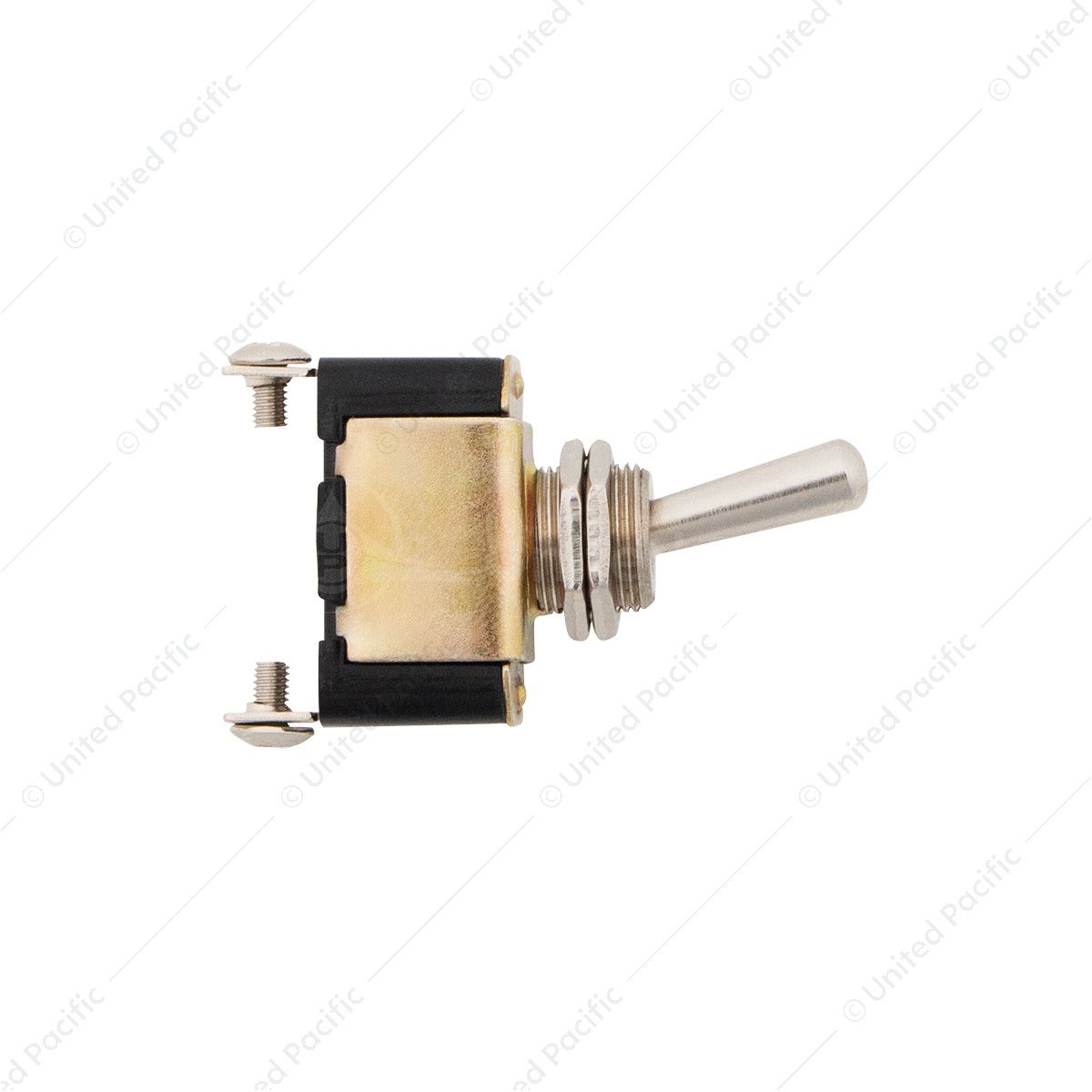 2 Pin, 10 Amp - 12V DC On-Off Metal Toggle Switch With 2 Screw Terminals
