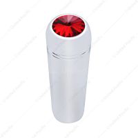 1-7/8" Short Aluminum Toggle Switch Extension With Crystal For Kenworth - Red Crystal