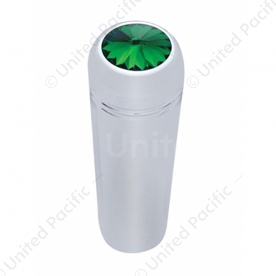 1-7/8" Short Aluminum Toggle Switch Extension With Crystal For Kenworth - Green Crystal (2-Pack)