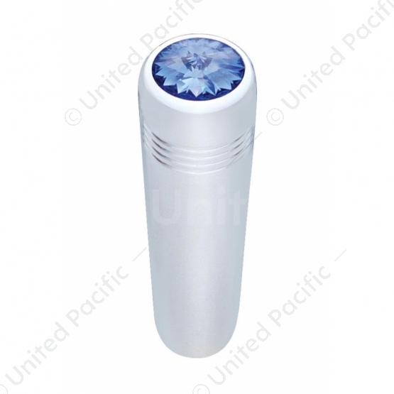 2-1/4" Long Aluminum Toggle Switch Extension With Crystal For Kenworth - Blue Crystal