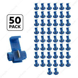 18-14 AWG Blue Snap Lock Tap Splice Connector (50 pcs/Bag)