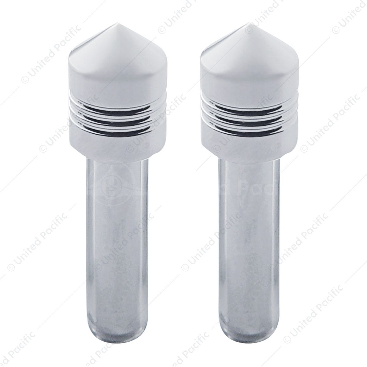 Chrome Door Lock Knob - Pointed (2pc/set)