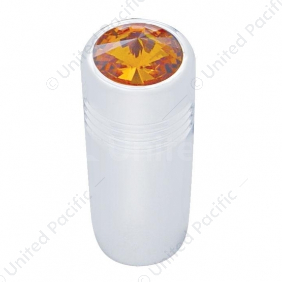 1-5/8" Short Toggle Switch Extension With Color Crystal - Amber Crystal