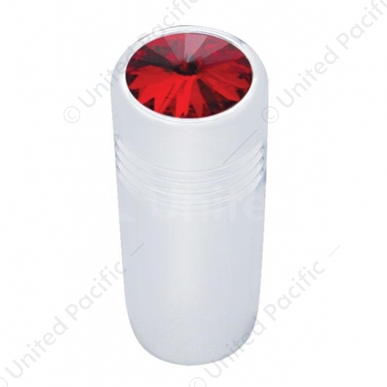 1-5/8" Short Toggle Switch Extension With Color Crystal - Red Crystal