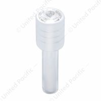 Chrome Door Lock Knob With 7/16" Clear Crystal (2pc/set)