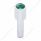 Chrome Door Lock Knob With 7/16" Green Crystal (2pc/set)