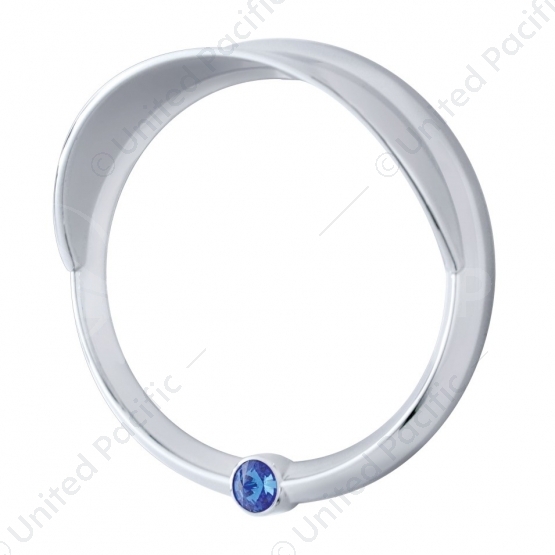 Signature Series Speed/Tachometer Gauge Cover With Visor For Freightliner -Blue Crystal