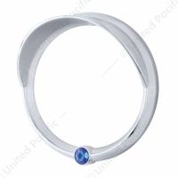 Signature Series Speed/Tachometer Gauge Bezel With Visor For Freightliner -Blue Crystal