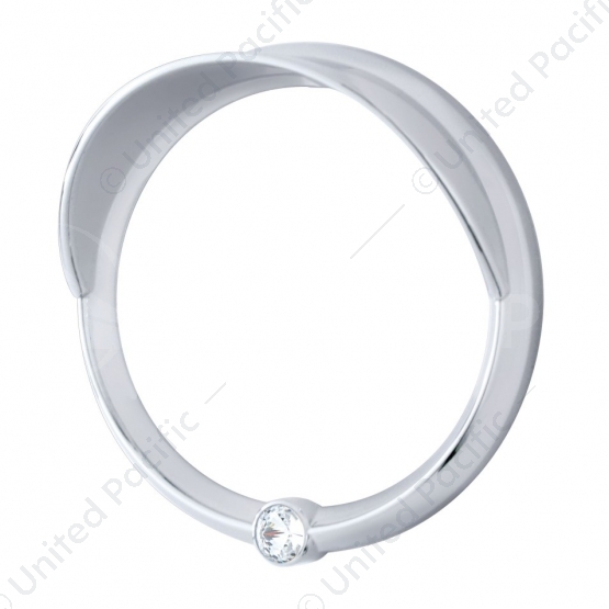 Signature Series Speed/Tachometer Gauge Cover With Visor For Freightliner -Clear Crystal