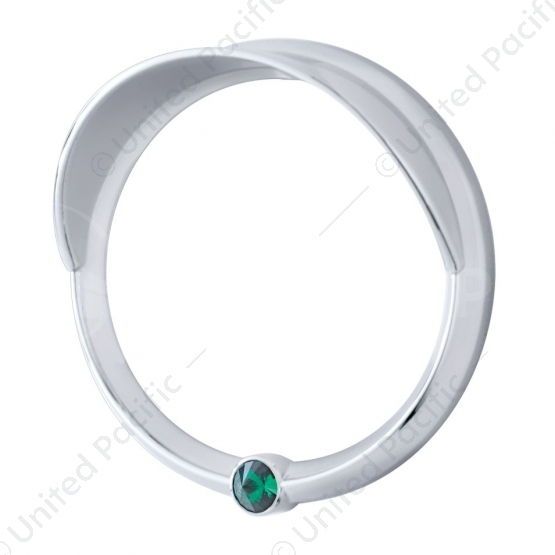 Signature Series Speed/Tachometer Gauge Cover With Visor For Freightliner -Green Crystal