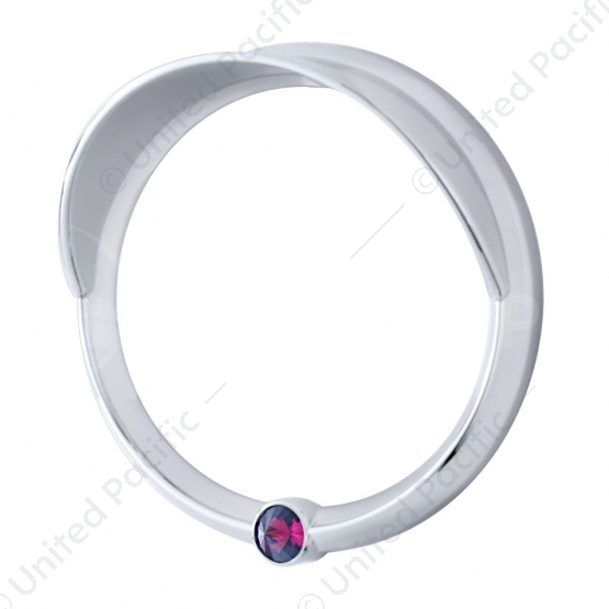 Signature Series Speed/Tachometer Gauge Cover With Visor For Freightliner -Purple Crystal