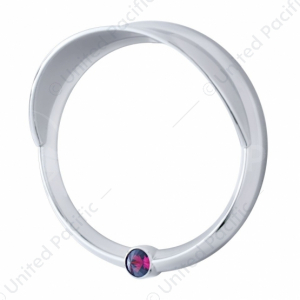 Signature Series Speed/Tachometer Gauge Bezel With Visor & Color Crystal For Freightliner