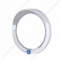 Signature Series Speed/Tachometer Gauge Cover With Visor For 2006+ Peterbilt -Blue Crystal