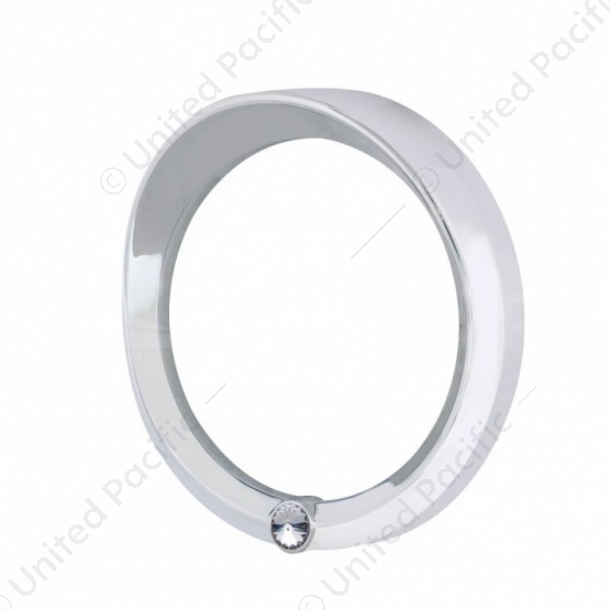 Signature Series Speed/Tachometer Gauge Cover With Visor For 2006+ Peterbilt -Clear Crystal