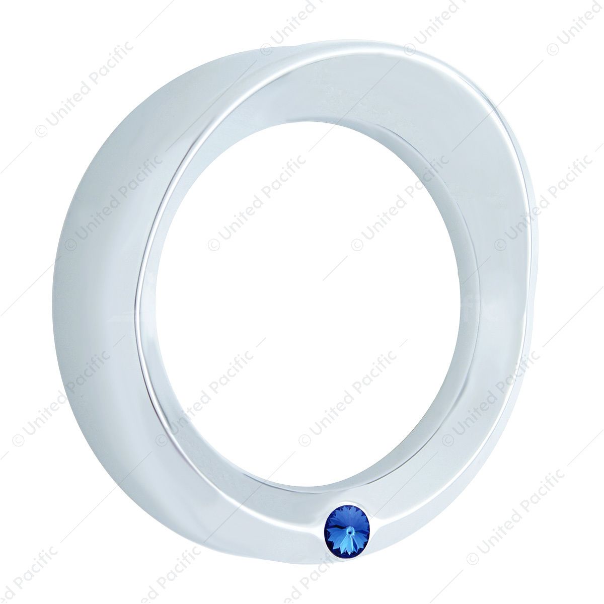 Signature Series Speed/Tachometer Gauge Cover With Visor For Kenworth - Blue Crystal