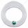 Signature Series Gauge Bezel With Visor & Crystal For 3-3/4" DIA Speed/Tachometer Gauge - Green Crys