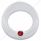 Signature Series Gauge Bezel With Visor & Crystal For 3-3/4" DIA Speed/Tachometer Gauge - Red Crysta