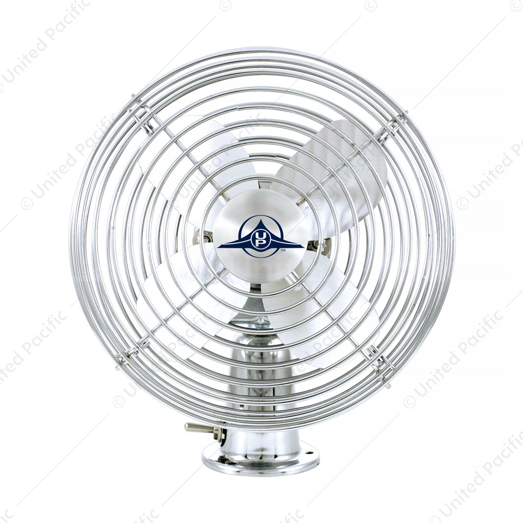 Chrome 6" Heavy Duty Fan - 12V