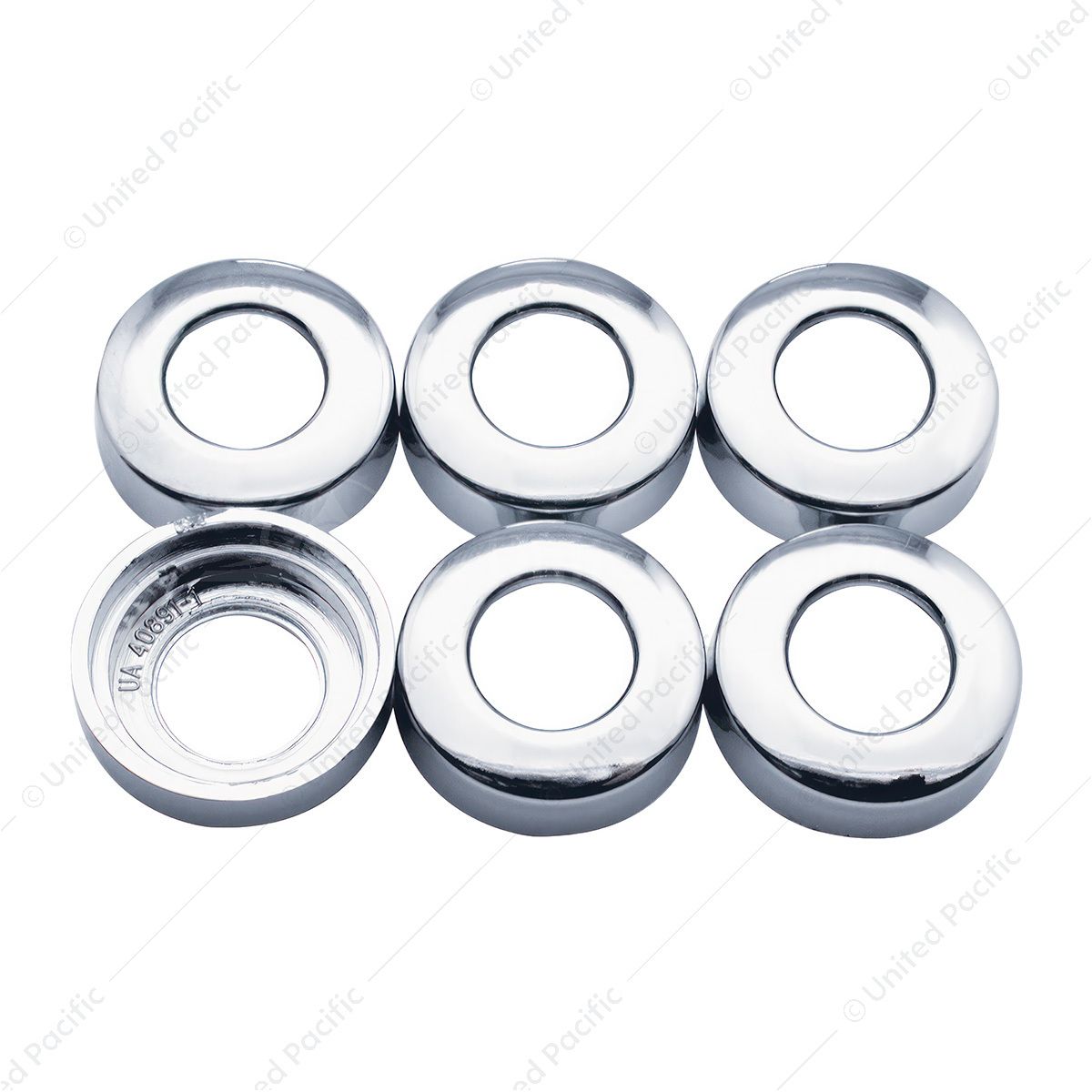 Chrome Plastic Toggle Switch Nut Covers For ¾” Diameter Round Nut (6-Pack)