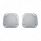 Chrome 5-1/2" Square Speaker Cover For Various Freightliner & Kenworth Models (Pair)