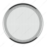 Chrome 7-1/4" Round Speaker Cover For Peterbilt 389 (2008+), 388 (2008-2014), 379/378/335/330 (1995-