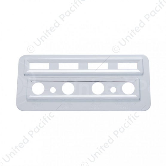 Chrome Plastic Light Switch & Indicator Trim For 2002-2005 Kenworth W900/T800/T600/T2000