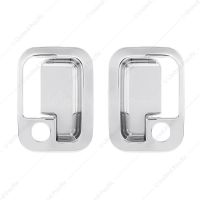 Chrome Exterior Door Handle Cover For 2003+ Kenworth & 2004+ Peterbilt Trucks- Pair (Driver & Passen