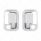 Chrome Exterior Door Handle Cover For 2003+ Kenworth & 2004+ Peterbilt Trucks- Pair (Driver & Passen