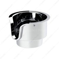 Chrome Cup Holder Insert For Kenworth W900/T800/T600 (2002-2008) & Peterbilt 379/378 (2001-2005)