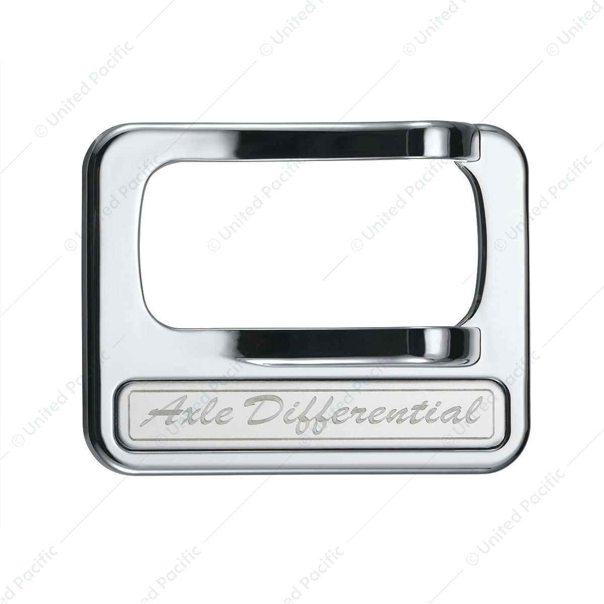 Chrome Plastic Rocker Switch Cover With Stainless Plaque For Peterbilt - Axle Differential