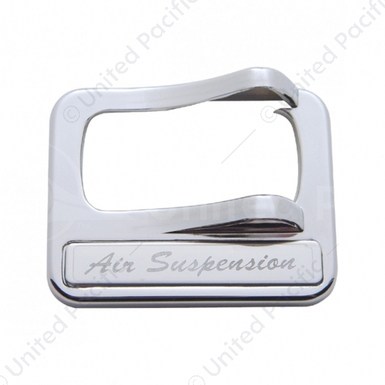 Chrome Plastic Rocker Switch Cover With Stainless Plaque For Peterbilt - Air Suspension
