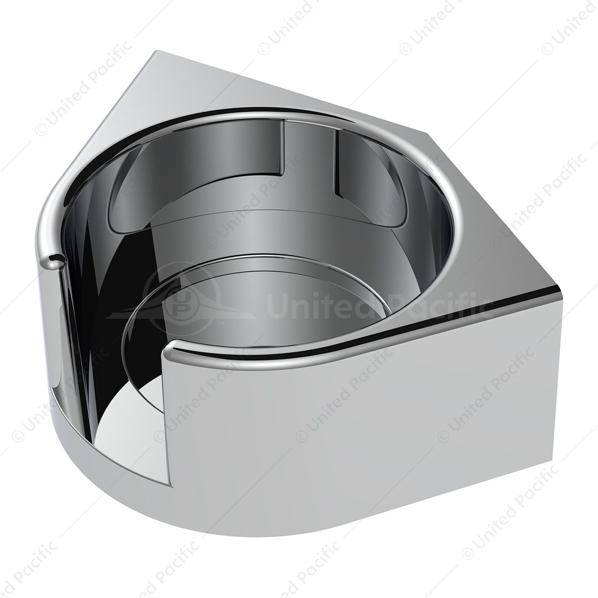 Chrome Plastic Cup Holder For 1986 & Up Freightliner Classic & FLD - Driver