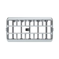 Chrome Plastic A/C Vent For 2001-05 Peterbilt - Center