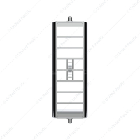 Chrome Plastic A/C Vent For 1989-2010 Freightliner FLD/Classic - Passenger