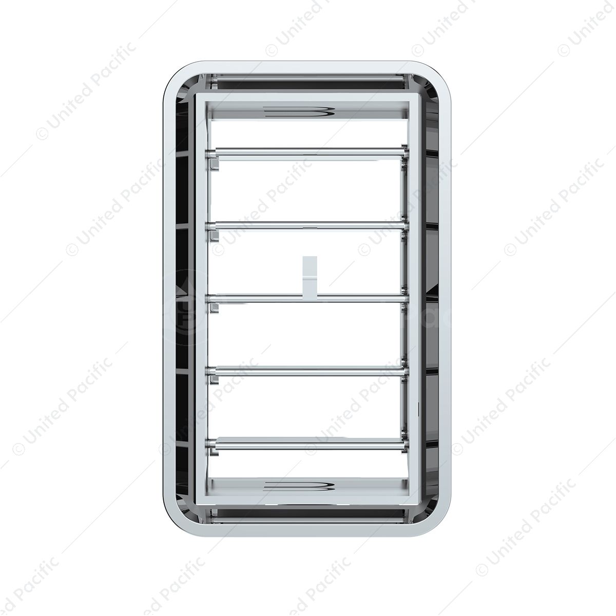 Chrome Plastic A/C Vent For 1989-2010 Freightliner FLD/Classic - Center Dash