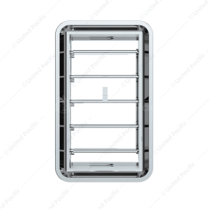 Chrome Plastic A/C Vent For 1989-2010 Freightliner FLD/Classic - Center Dash