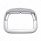 Chrome Plastic 5" X 7" Headlight Bezel With Visor