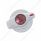 Chrome Plastic A/C Control Knob With Crystal - Purple Crystal