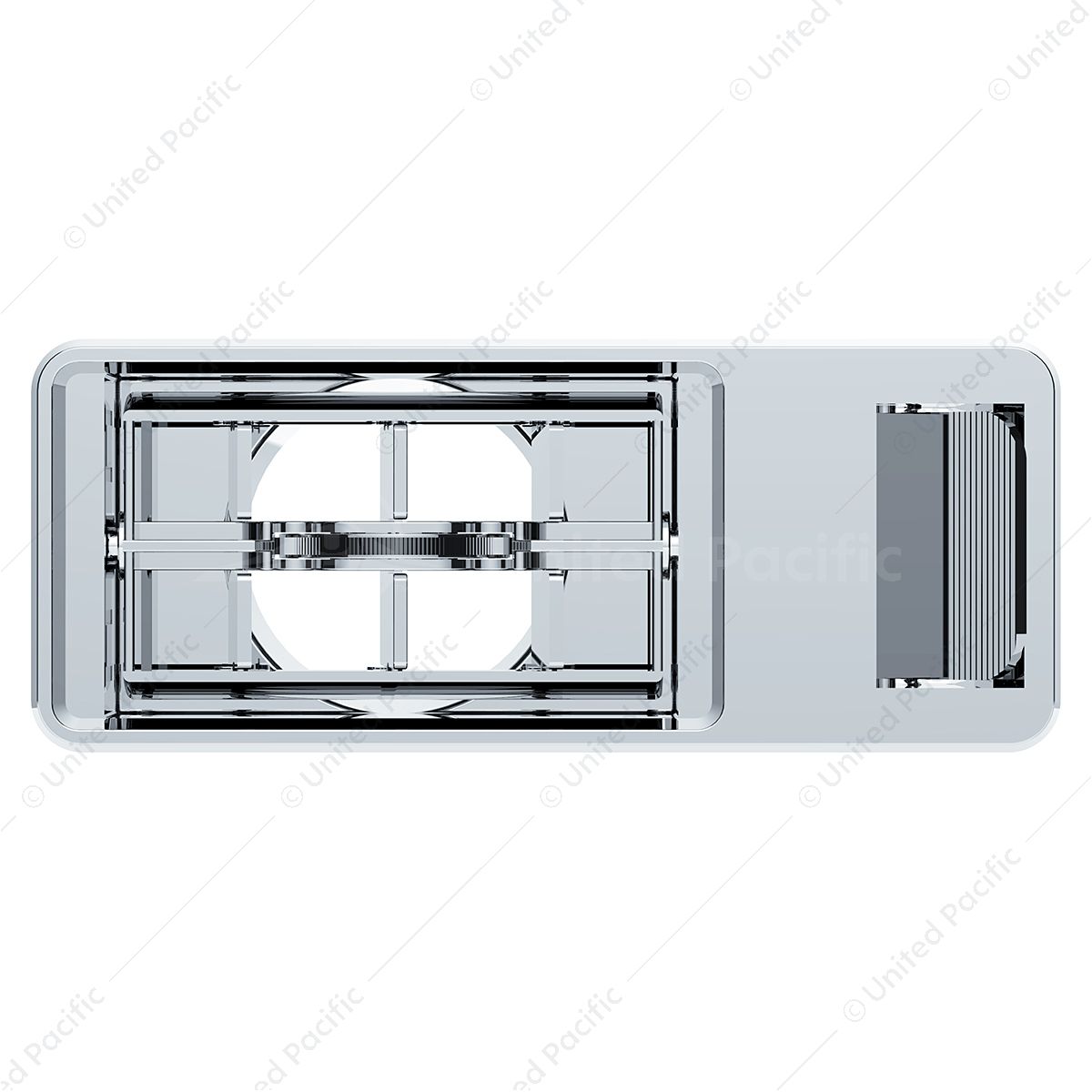 Chrome Plastic A/C Vent For 2001 & Earlier Kenworth - Driver