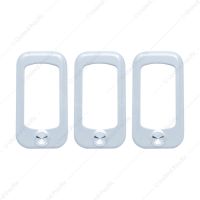 Rocker Switch Bezel For Peterbilt/ Kenworth - Indented (3-Pack)