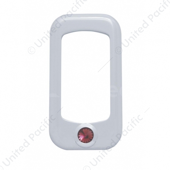 Rocker Switch Bezel For Peterbilt/ Kenworth With Purple Crystal (3-Pack)