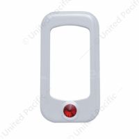 Rocker Switch Bezel For Peterbilt/ Kenworth With Red Crystal (3-Pack)