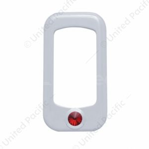 Rocker Switch Bezel For Peterbilt/ Kenworth With Red Crystal (3-Pack)