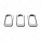 Chrome Plastic Rocker Switch Bezels With Switch Guard (3-Pack)