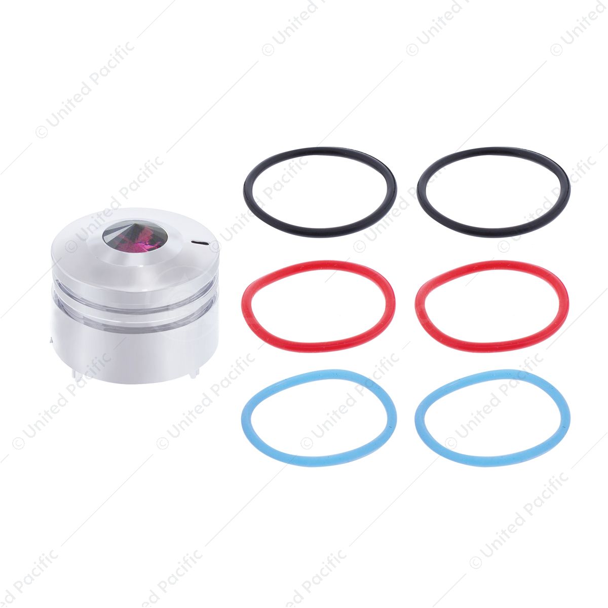 Deluxe Signature A/C Control Knob For Peterbilt - Purple Crystal