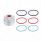 Deluxe Signature A/C Control Knob For Peterbilt - Red Crystal