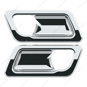 Chrome Interior Door Handle Trim For Peterbilt 389 (2008-2023), 386 (2006-2016), And 387 (2006-2011)