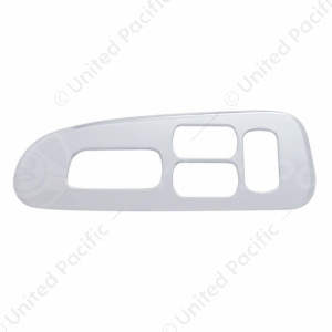 Chrome Plastic Window Switch Trim For 2008-2022 Peterbilt 389/388- Driver (4 Openings)